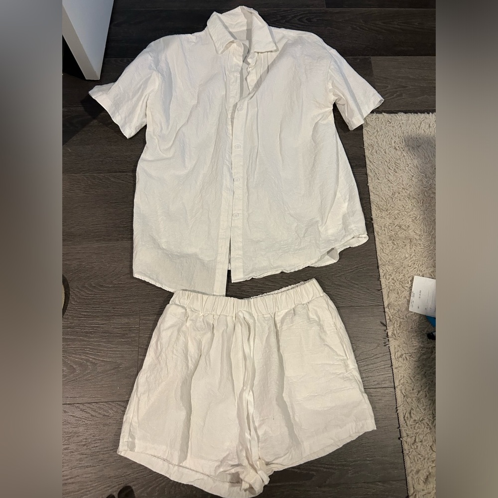 White cover up for bathing suits